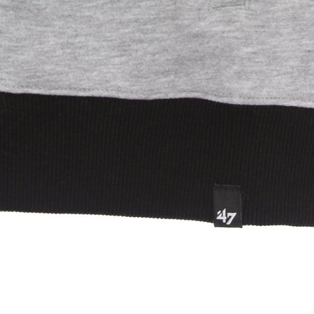 47 BRAND Felpa College Uomo Nhl Burnside Track Jacket Pitpen Slate Grey da uomo