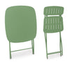 Set tavolo con 2 sedie Bistrot in acciaio verniciato per esterno