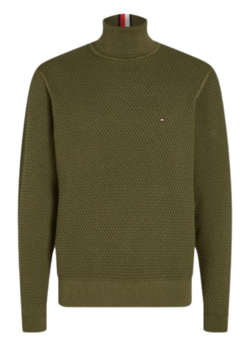 Tommy Hilfiger DOLCEVITA 2 TONE STRUCTURE ROLL NECK da uomo