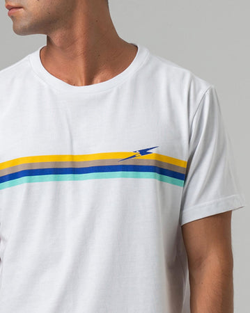 T-shirt Lightning Bolt Vintage Stripe Tee