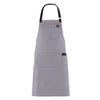Grembiule Jersey Grigio Grembiule Cuoco Regolabile con Pettorina
