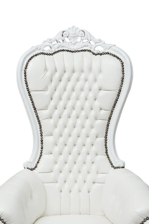 Biscottini Biscottini Poltrona Trono Stile Luigi XVI Faggio Massello Foglia Oro 85x83x145