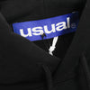 USUAL Felpa Cappuccio Uomo Playaz Hoodie Black da uomo