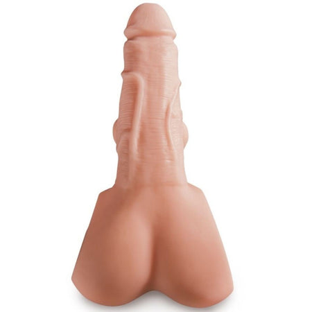 Dildo realistico vibrante masturbatore con testicoli 27cm