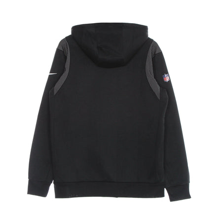 NIKE NFL Felpa Cappuccio Uomo Nfl Therma Hoodie Po Lasrai Black/original Team Colors da uomo