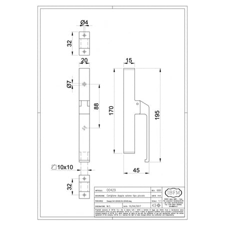Cariglione piccolo a doppia azione