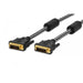 Cavo di connessione DVI-D, DVI(24+1), 2x in ferrite, M/M, 2.0m, DVI-D dual link