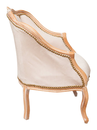 Biscottini Poltrona stile francese Luigi XVI in legno massello di faggio