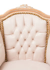 Biscottini Biscottini Poltrona Luigi XVI Francese Faggio Intagliata Bianco Shabby 63x57x80