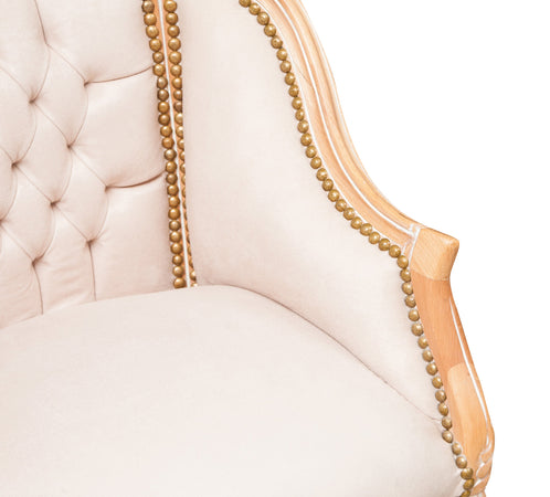 Biscottini Biscottini Poltrona Luigi XVI Francese Faggio Intagliata Bianco Shabby 63x57x80