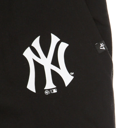 47 BRAND Pantalone Tuta Felpato Uomo Mlb Imprint Burnside Pant Neyyan Jet Black da uomo