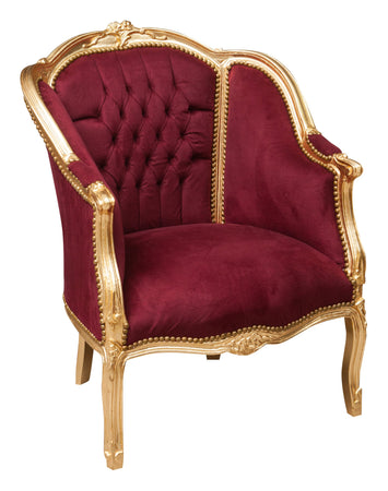 Biscottini Poltrona stile francese Luigi XVI legno massello di faggio