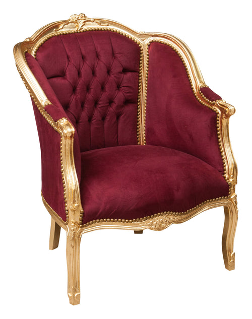 Biscottini Poltrona stile francese Luigi XVI legno massello di faggio