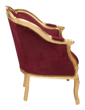 Biscottini Biscottini Poltrona Luigi XVI Intagliata Foglia Oro Legno Massello Faggio