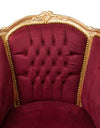 Biscottini Poltrona stile francese Luigi XVI legno massello di faggio