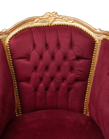 Biscottini Poltrona stile francese Luigi XVI legno massello di faggio