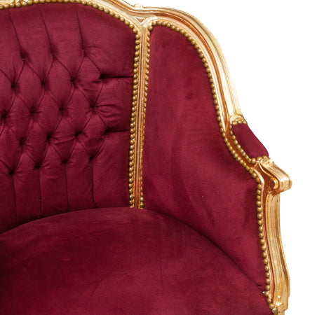 Biscottini Poltrona stile francese Luigi XVI legno massello di faggio
