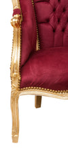 Biscottini Poltrona stile francese Luigi XVI legno massello di faggio
