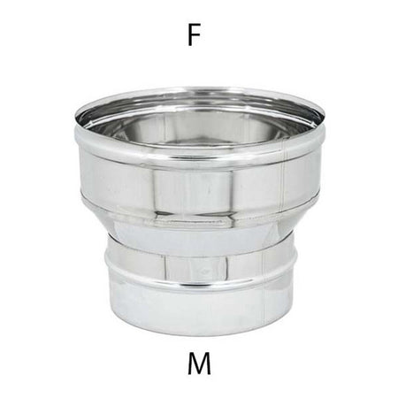 Aumento inox da M 140 a F variabile spessore 6 decimi AISI 304