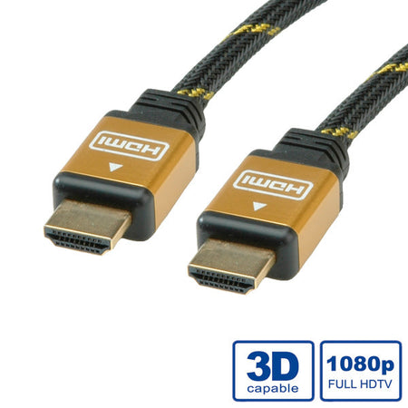 Cavo Top HDMI High Speed Gold con Ethernet Lunghezza 15 mt