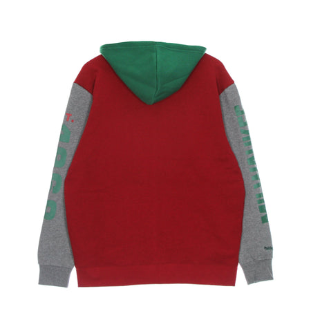 MITCHELL &amp; NESS Felpa Cappuccio Zip Uomo Nba Full Zip Fleece Hardwood Classics Milbuc Scarlet da uomo