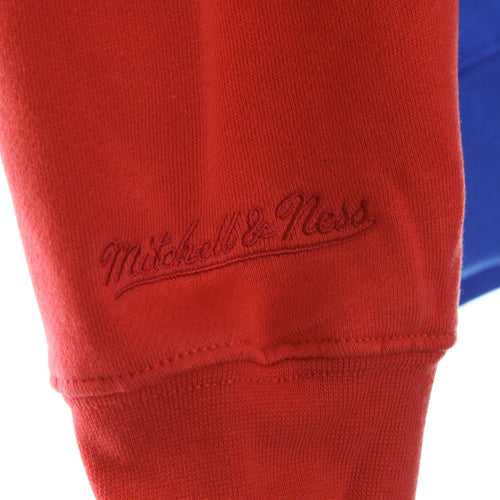 MITCHELL & NESS Felpa Cappuccio Uomo Nba Color Blocked Fleece Hoodie Loscli Royal da uomo