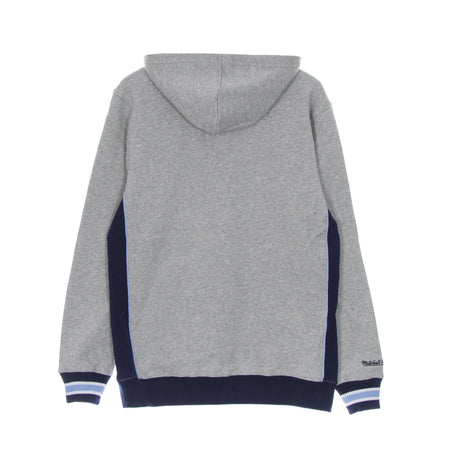 MITCHELL & NESS Felpa Cappuccio Uomo Ncaa Pinnacle Heavyweight Fleece Hoodie Unchee Navy/light Blue da uomo