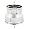 Raccordo inox 6 decimi AISI 304 da F 120 a F variabile