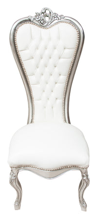 Biscottini Biscottini Poltrona Stile Luigi XVI Faggio Intagliata Foglia Argento Ecopelle