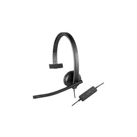 Logitech 981-000571 cuffia e auricolare Cablato A Padiglione Ufficio USB tipo A Nero