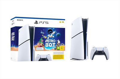 PS5 Console 1TB Standard Slim White Astro Bot Bundle ITA