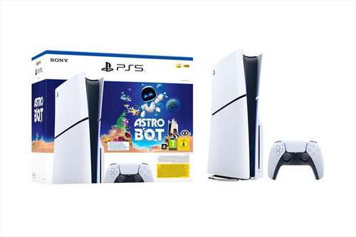 PS5 Console 1TB Standard Slim White Astro Bot Bundle ITA