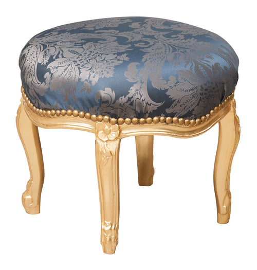 Biscottini Panchetto Poggiapiedi Biscottini Stile Luigi XVI Faggio Massello Intagliato