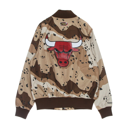MITCHELL &amp; NESS Giubbotto Bomber Uomo Nba Camo Reflective Jacket Chibul Camo/original Team Colors da uomo