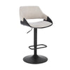 Sgabello Roxanne da bar con base in acciaio girevole per interni