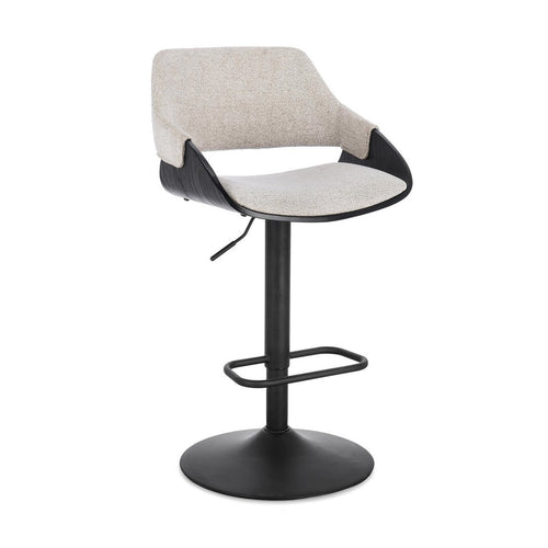Sgabello Roxanne da bar con base in acciaio girevole per interni