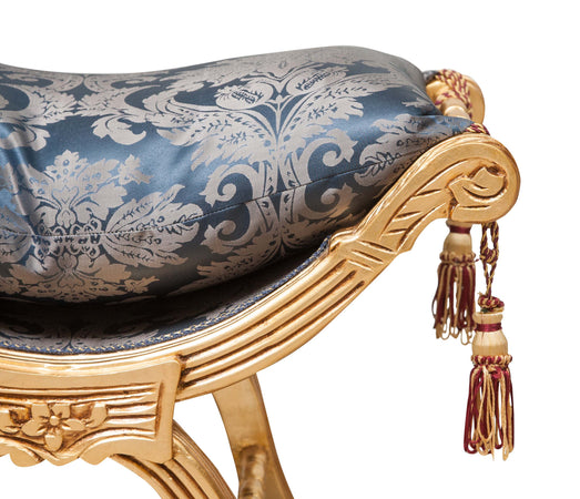 Biscottini Biscottini Panchetta Faldistorio Luigi XVI Faggio Intagliato 74x46x54 Arredo