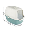 Toilette - Verde acqua e bianco (PP riciclato) - 56 x 40 x 39 cm