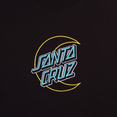 SANTA CRUZ Felpa Girocollo Donna Empty Moon Dot Crew Black da donna