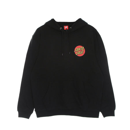 SANTA CRUZ Felpa Cappuccio Uomo Classic Dot Chest Hood Black da uomo
