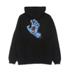 SANTA CRUZ Felpa Cappuccio Uomo Screaming Hand Chest Hood Black da uomo