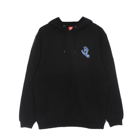 SANTA CRUZ Felpa Cappuccio Uomo Screaming Hand Chest Hood Black da uomo