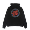 SANTA CRUZ Felpa Leggera Cappuccio Uomo Hollow Ring Dot Hood Black da uomo