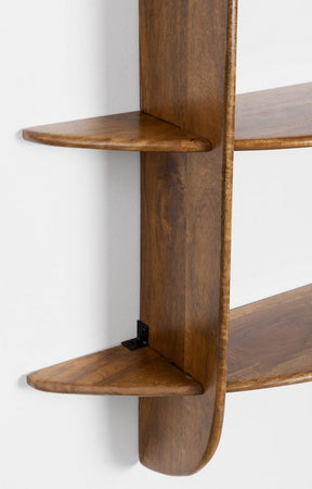 Mensola "West Wood" struttura in legno di mango per interno
