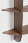 Mensola West Wood struttura in legno di mango per interno