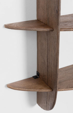 Mensola "West Wood" struttura in legno di mango per interno