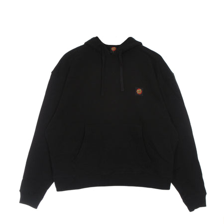 SANTA CRUZ Felpa Leggera Cappuccio Uomo Classic Label Hood Black da uomo