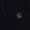 SANTA CRUZ Felpa Leggera Cappuccio Uomo Classic Label Hood Black da uomo