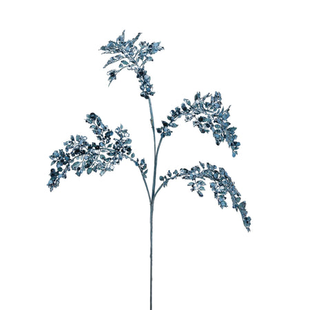 Ramo decorativo Nandina con Paillettes metalizzate per composizioni floreali, da 83 cm