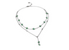 DAGO - Collana Doppia Pietre Carrè Verde